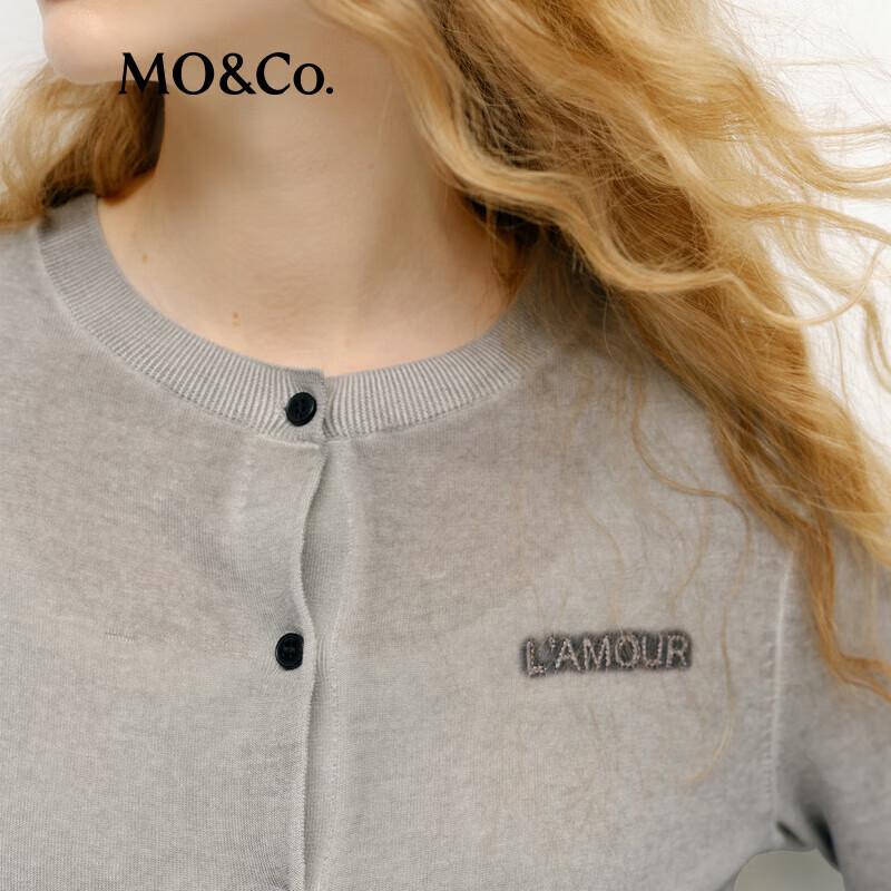 МО&Ко. Стиранный вязаный кардиган из ацетатно-хлопковой пряжи