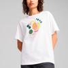 Puma Graphics Relaxed Fruity Letter Casual Short Sleeve T-Shirt Women T-Shirts White 687711-02