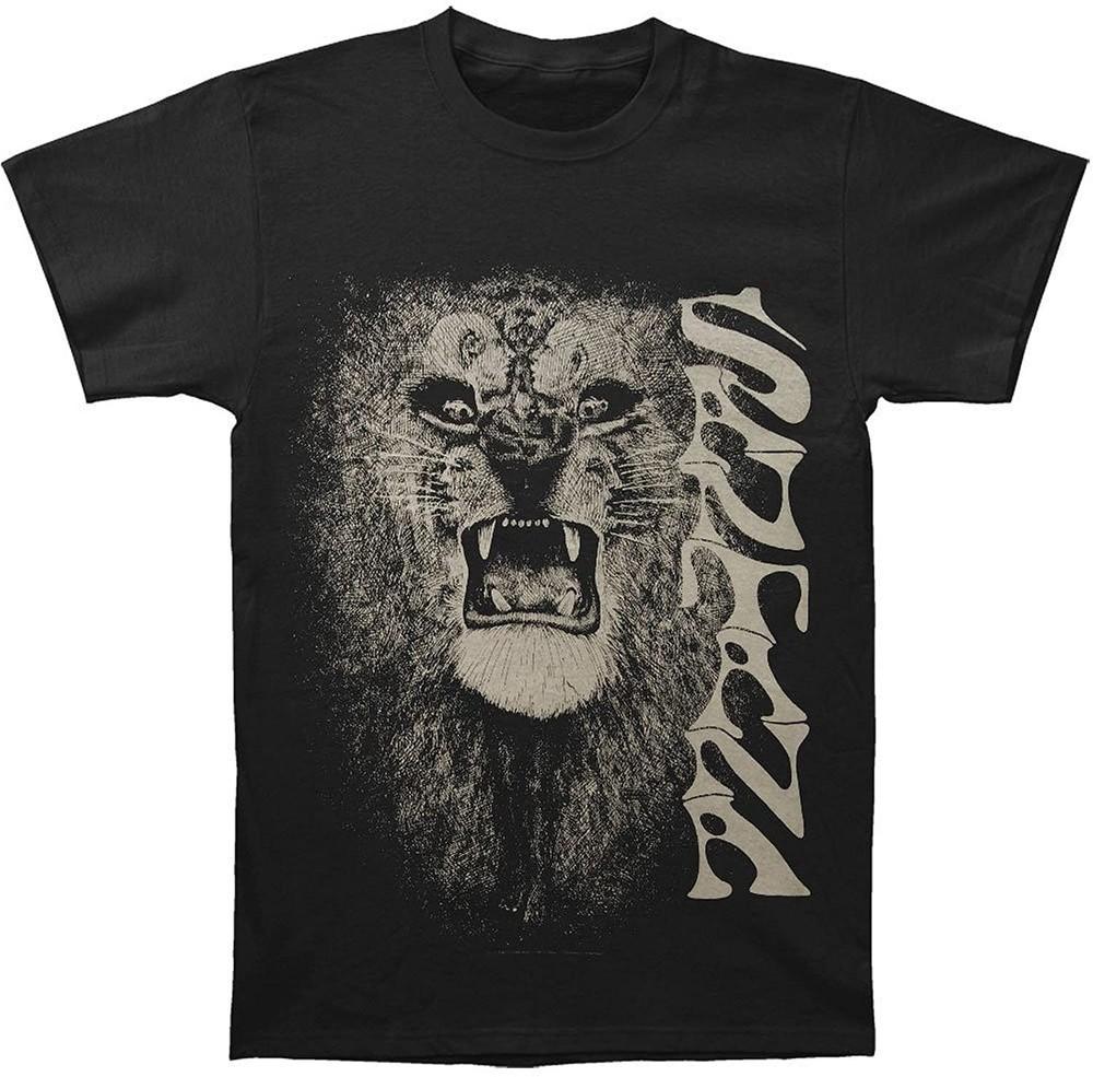 Оригинальная футболка SANTANA Белый Лев S M L XL 2XL НОВАЯ Унисекс Футболка
