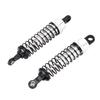 2pcs RC Car Shock Absorber 1 16 Front Rear 73mm Length Aluminum Alloy Model Truck DamperSilver