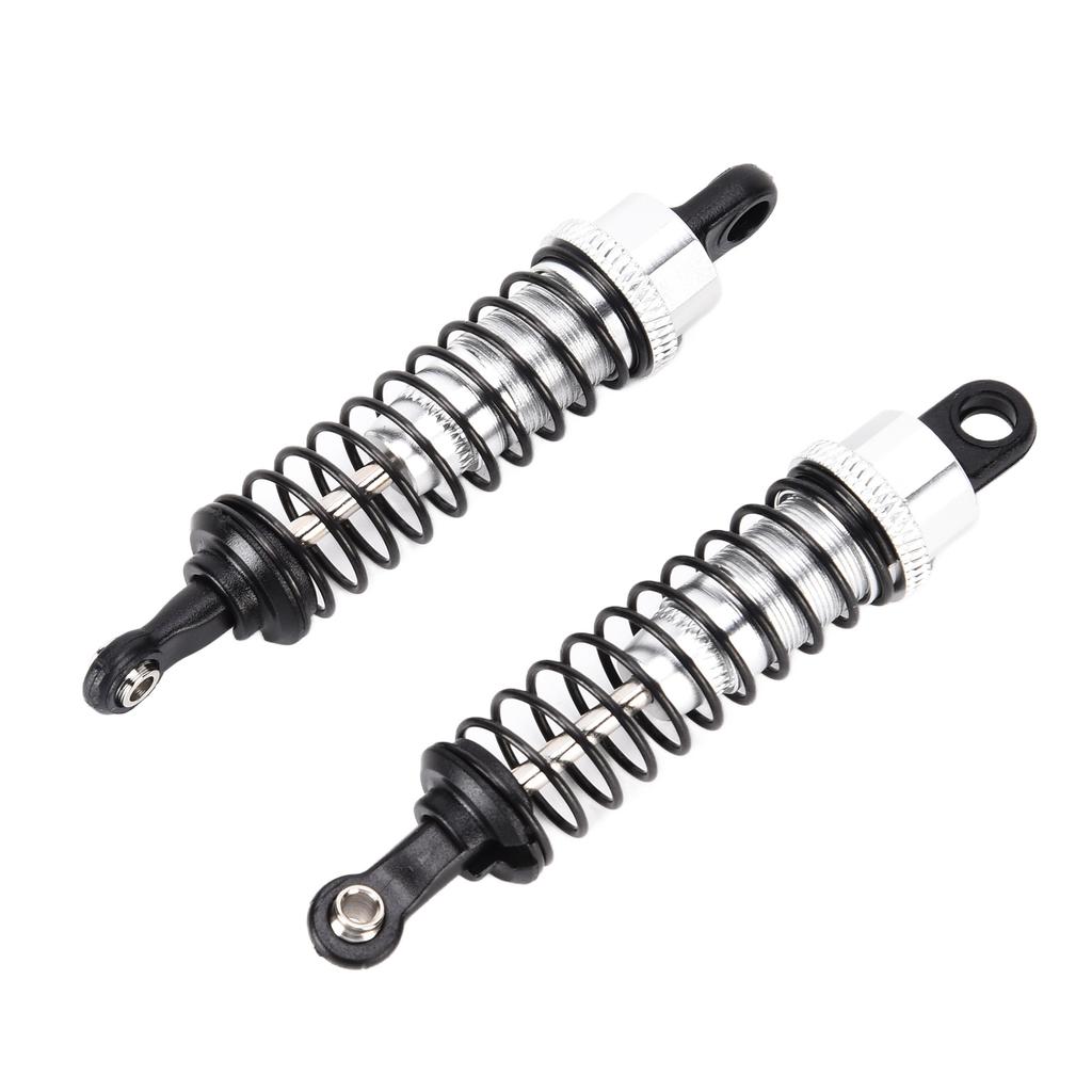 2pcs RC Car Shock Absorber 1 16 Front Rear 73mm Length Aluminum Alloy Model Truck DamperSilver