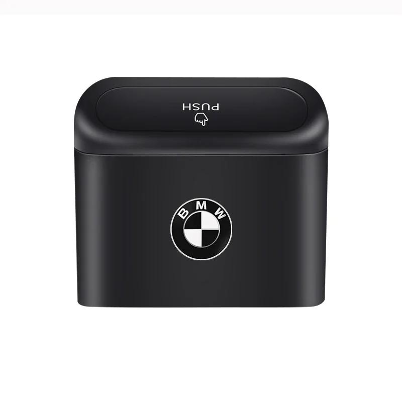 UDL3 2025 Hot Car Trash Can Portable Hanging Vehicle Garbage Case Car Logo For BMW E34 E46 E39 E38 E90 E60 E36 F30 F30 F10 E92 E38 E9