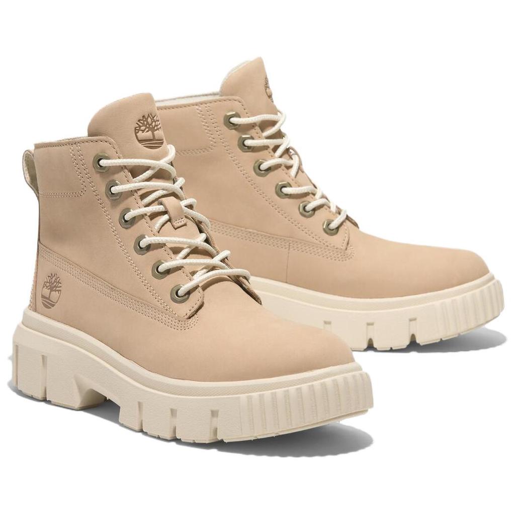 Timberland Удобные легкие ботинки Martin длиной до середины голени женские ботинки светло-бежевого цвета A2FT6EN7