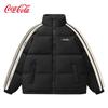 Coca-Cola Unisex Winter Asymmetric Stripe Puffer Jacket