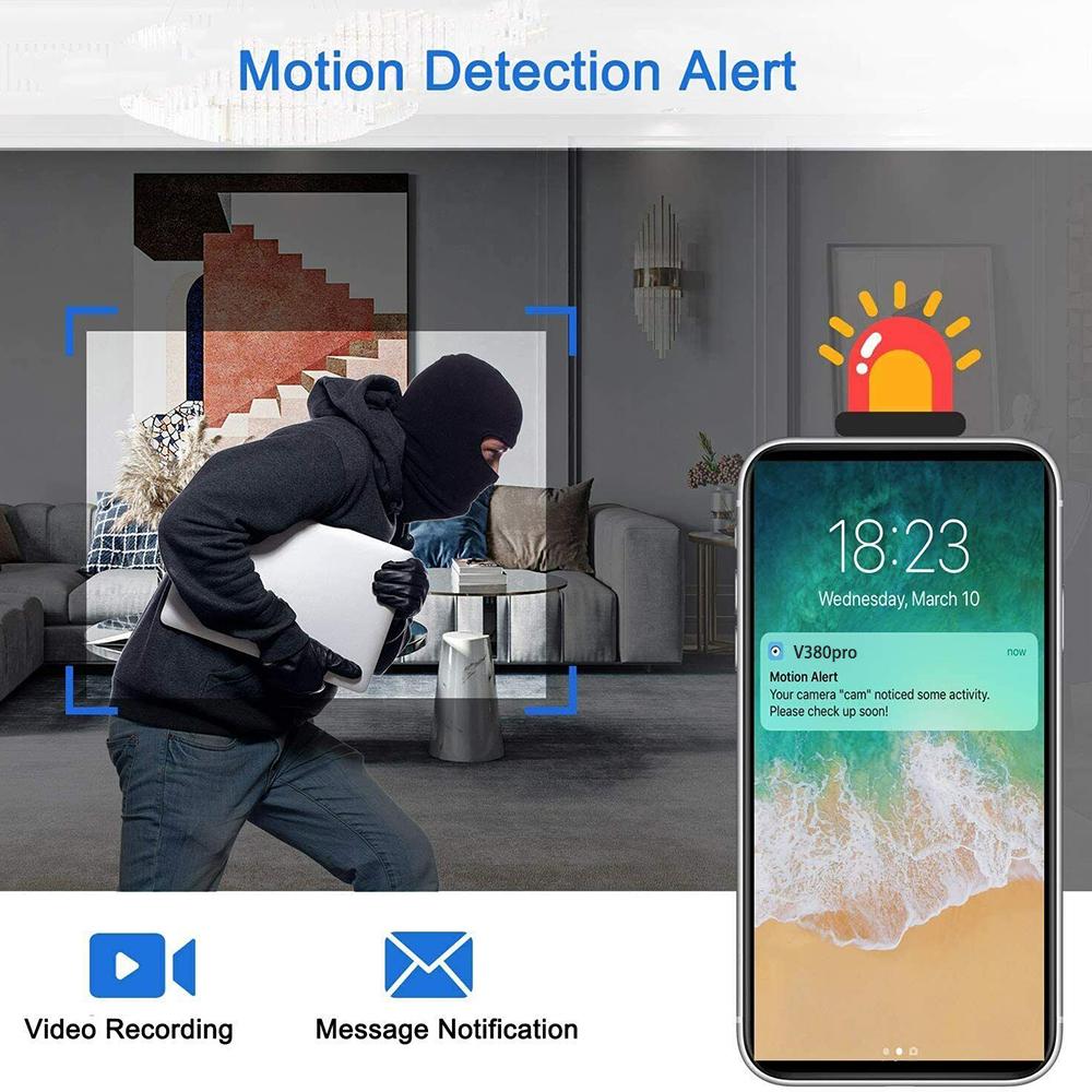 Мини WiFi камера 1080P 4K HD камера APP Удаленный мониторинг Домашняя камера видеонаблюдения DIY Портативная Инфракрасная Ночная Видимость Мини Камера