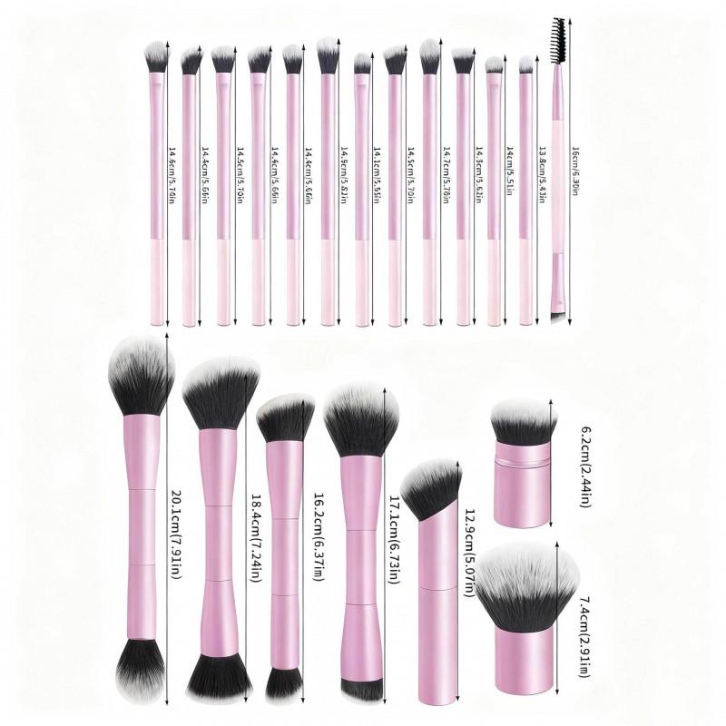20pcs Makeup Brushes Set Powder Blush Foundation Soft Bristles Beauty Tools