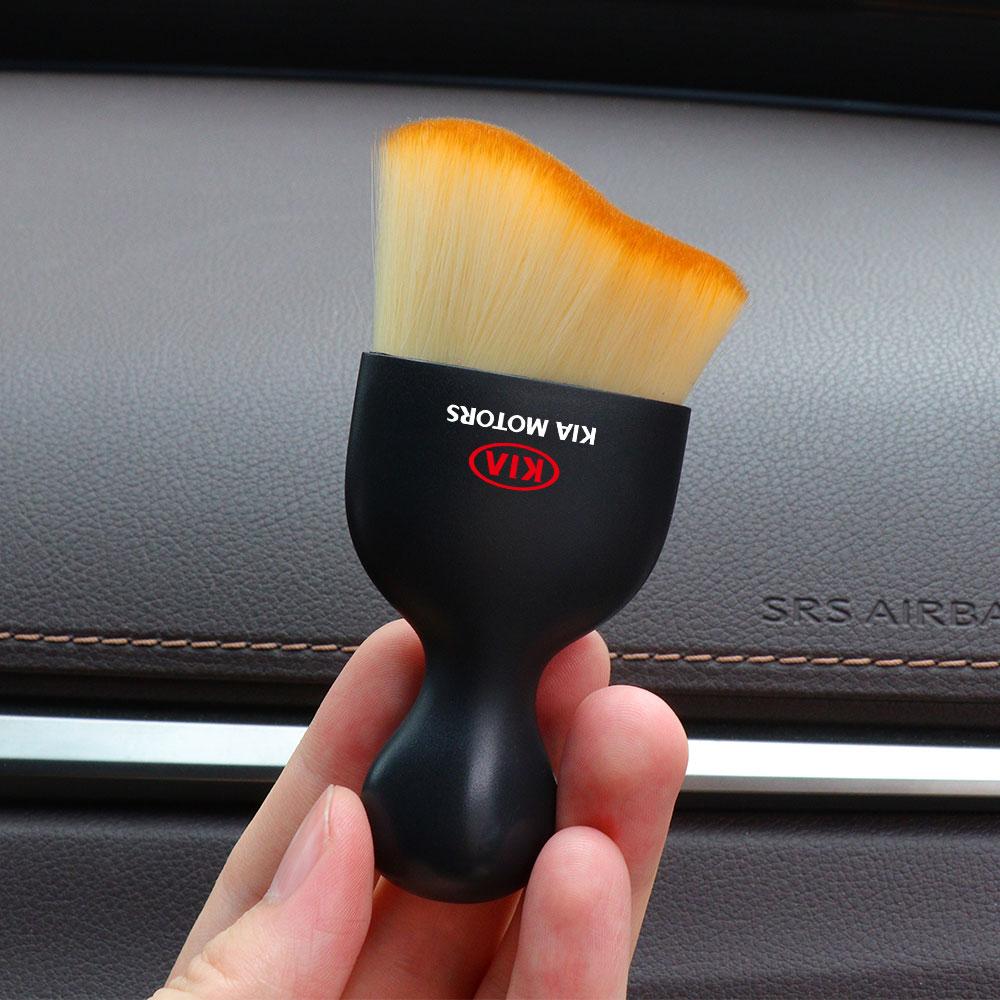 2026 Hot Car Sticker Car Stying Car Interior Soft Cleaning Brush Detailing Clean Tools For  Kia Sportage 3 Rio K2 Ceed Carnival 