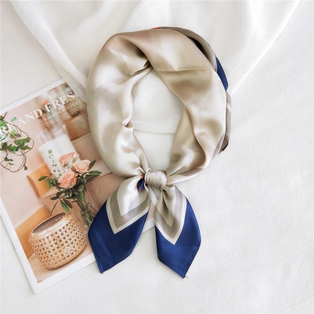 Fashion Decoration Scarf Hairband Tie Hair 70 Small Square Scarf Silk Scarf Women'S Spring And Autumn Versatile Small Scarf Professional Scarf