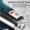 1200W Cordless Handheld Hot Air Gun Temperatures Adjustable With 2 Nozzles Electric Heat Gun For Makita 18V Lithium Battery