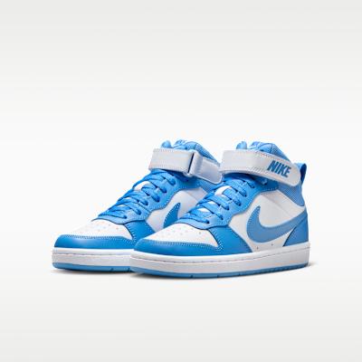 Nike Court Borough Mid 2 GS 'White Blue Beyond'