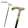 Golden Black Wolf Handle Luxury Pattern Walking Stick Party Fashion Elegant  Stick Decorative Cospaly Cane Knob Crosier 90cm