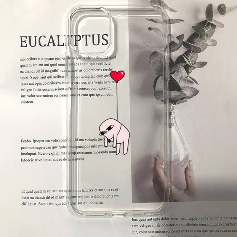 Pink Cartoon Funny big eyes ketnipz Phone Case for iPhone 11 12 13 mini pro XS MAX 8 7 6 6S Plus X 5S SE 2020 XR case