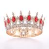 New Baroque Bride's Crown Headwear  Beauty Queen's Performance Crown Luxurious Lady's Full Round Crown
