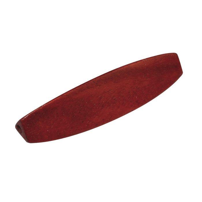 Bayong-perles en bois, olive, 1x4 cm, rouge cardinal