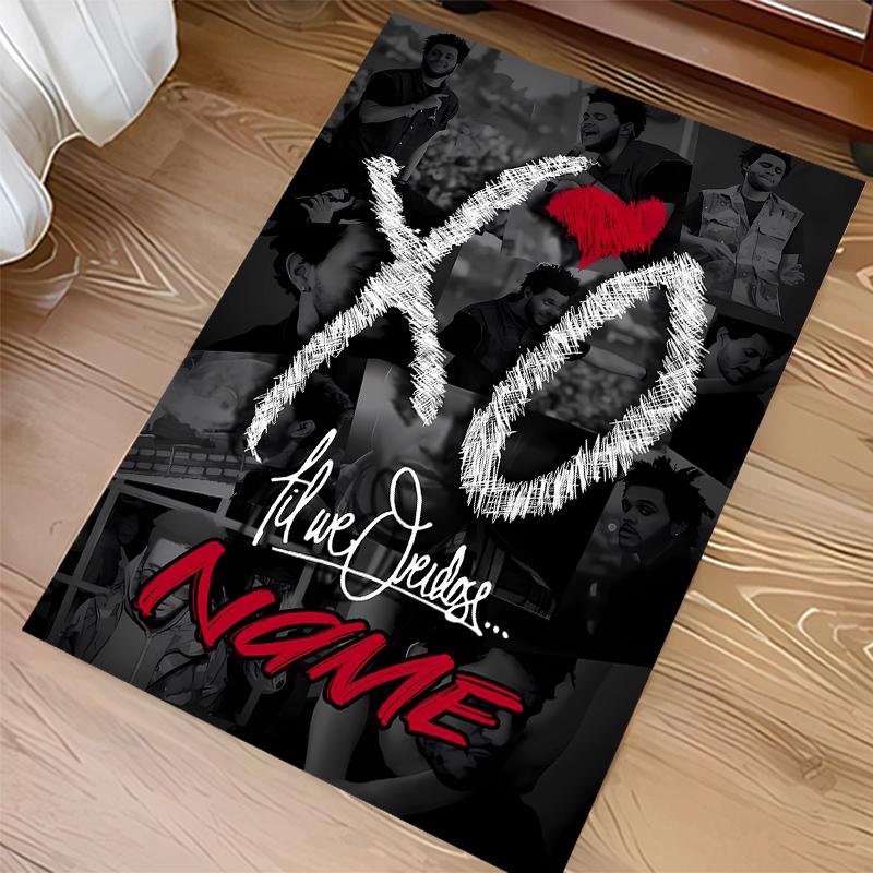 Custom personalization The Weeknd Print Area Rug - Soft, Washable Non-Slip Indoor Mat,Living Room,Home&Office Decorative Rug