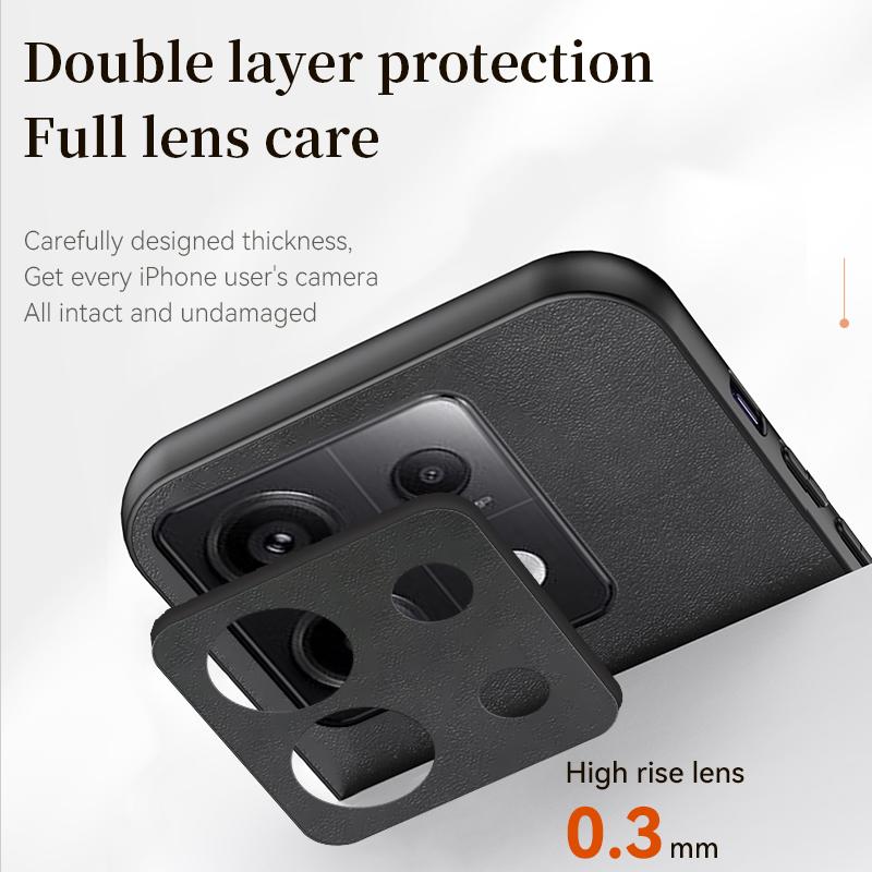 Чехол для Xiaomi Redmi Note 13 Note13 Pro + 5G, мягкий силиконовый край, твердая задняя крышка, чехол для телефона из искусственной кожи