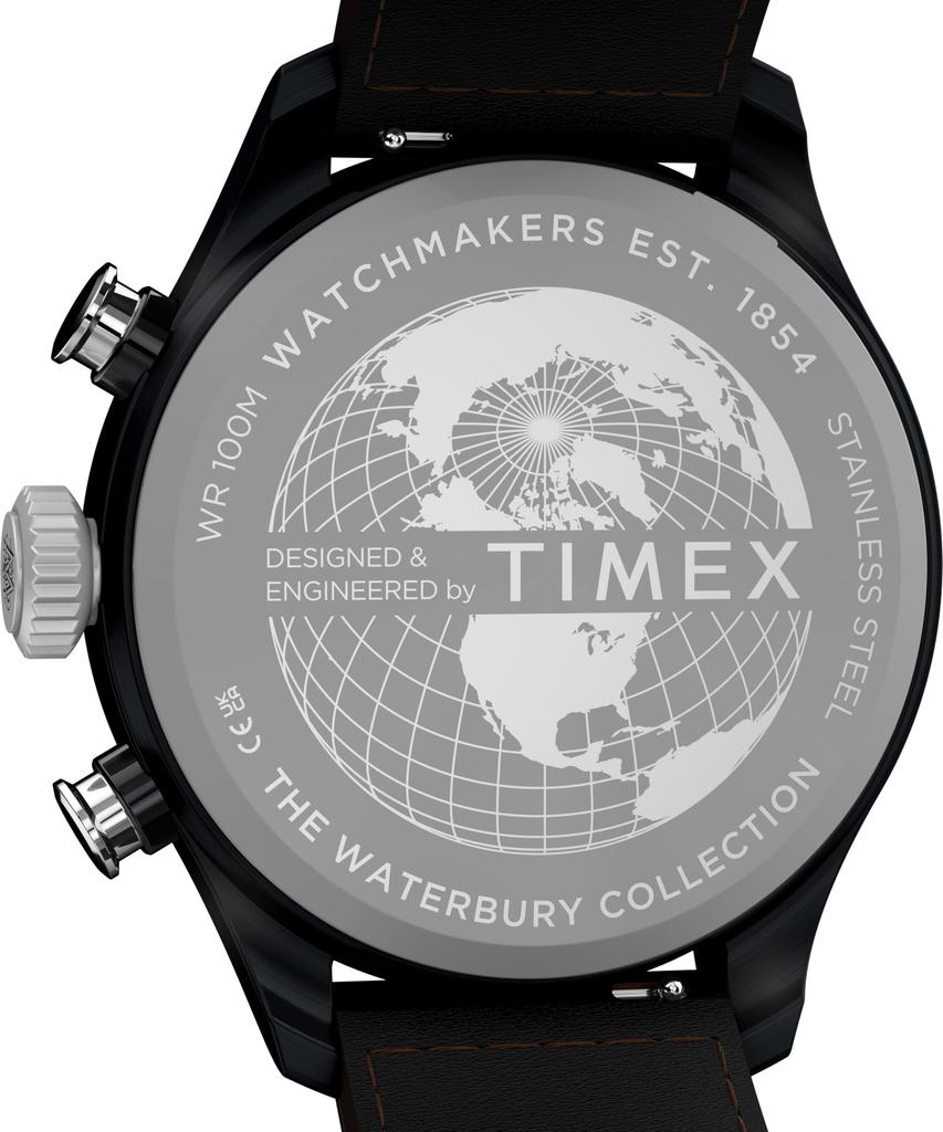 Waterbury Watch Quartz 100M Mineral Glass Black Dial TW2Y70100 [TIMEX] Men's [Authentic]