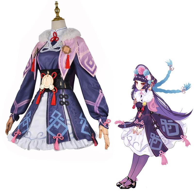 Аниме Yunjin косплей костюм женское фиолетовое платье Лолиты китайская опера специальная шляпа Хэллоуин вечерние милый комплект для девочек