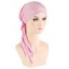 Head Cover Women Headwrap Headscarf Turban Muslim Hijab Cancer Chemo Cap Pre-Tied Bonnet Beanie Cap