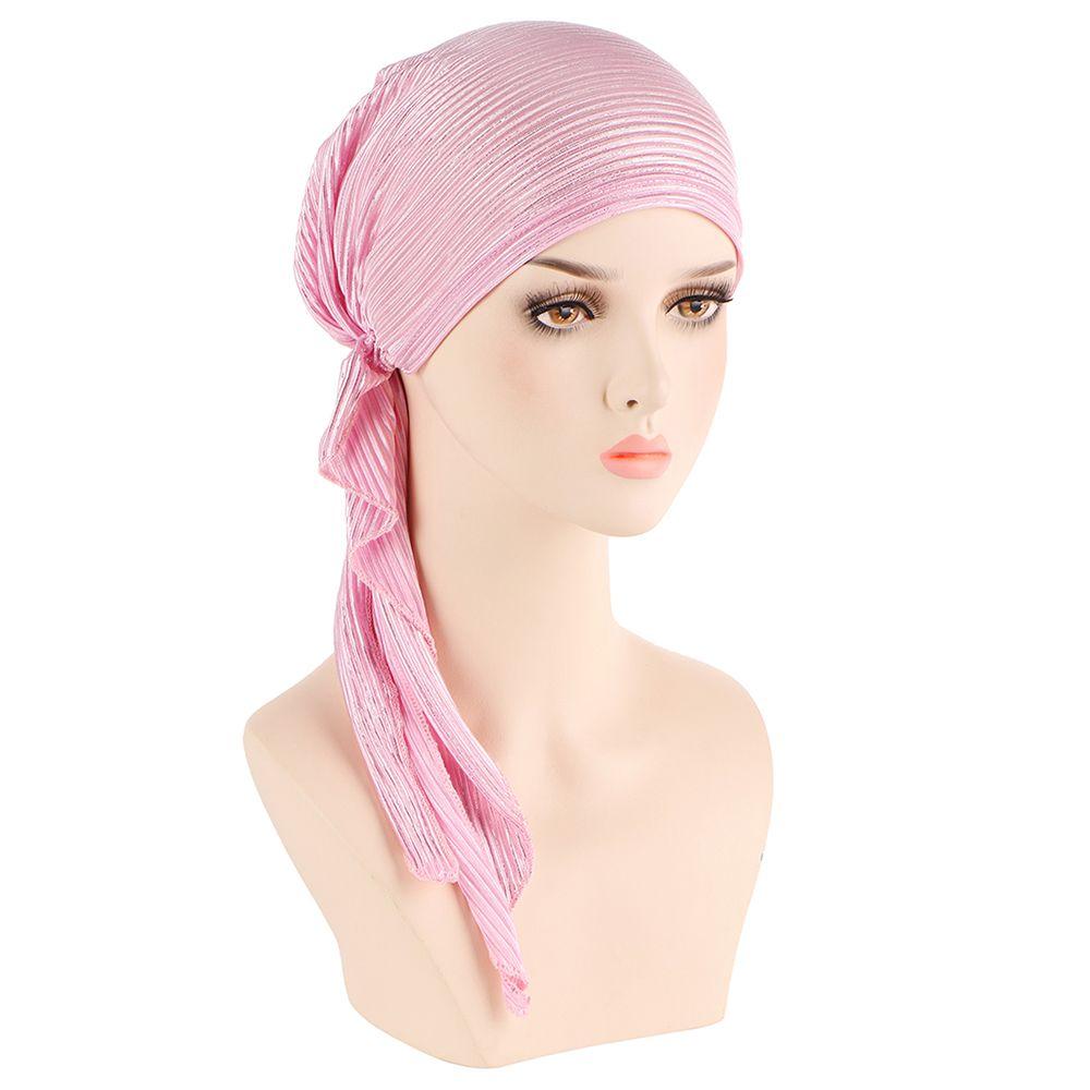 Head Cover Women Headwrap Headscarf Turban Muslim Hijab Cancer Chemo Cap Pre-Tied Bonnet Beanie Cap