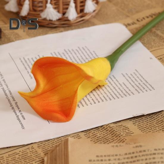 Не выцветающее искусственное растение, привлекающее внимание, необычный обжимной цветок-имитация каллы
