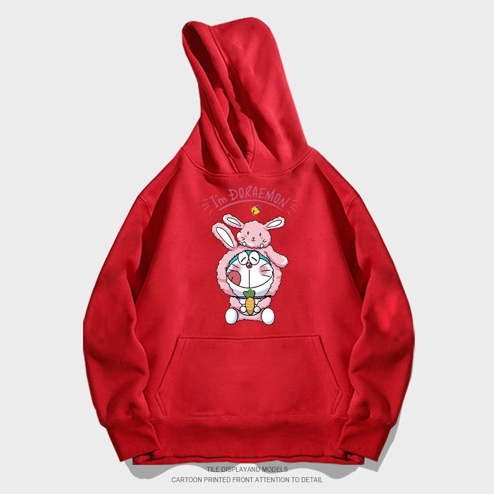 Cartoon anime hooded sweater men's and women's trendy brand loose casual teen student jacket top
