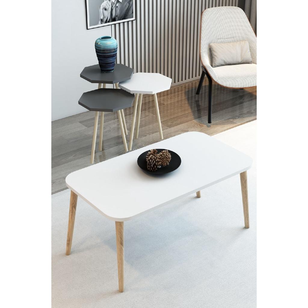 3-х предметный журнальный столик и набор журнальных столиков, восьмиугольный журнальный столик, набор журнальных столиков с деревянной ножкой и грабом