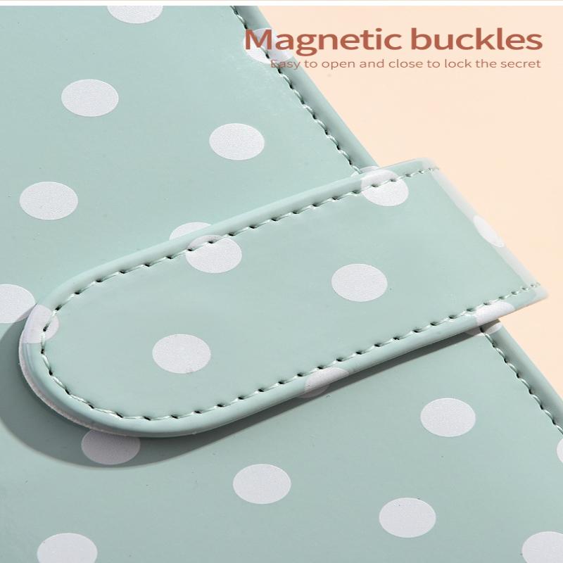 New A6 Pu Leather Notebook Binder Refillable 6 Ring Budget Binder For A6 Filler Paper, Loose Leaf Personal Planner Binder Cover