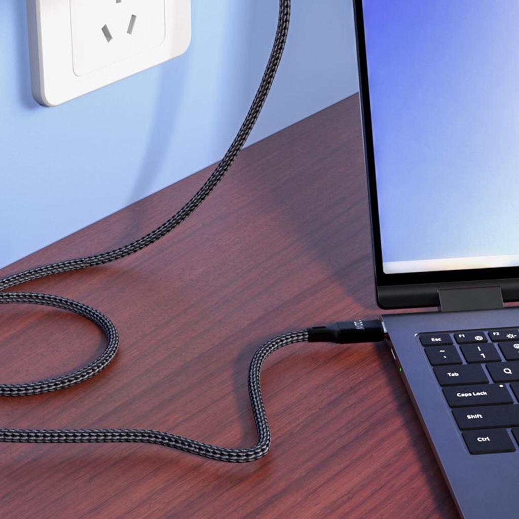 Зарядный кабель USB C PD100W Тип C на Тип C 1 м Быстрая зарядка Плетеный нейлон Для мобильных устройств