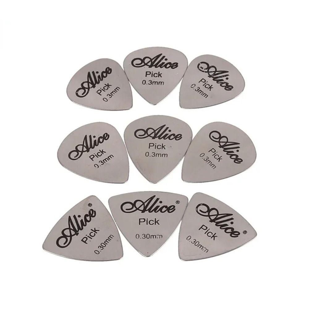 1/5Pcs Electric Guitar Bass Metal Guitar Pick Replacement Plectrum Ukulele Picks