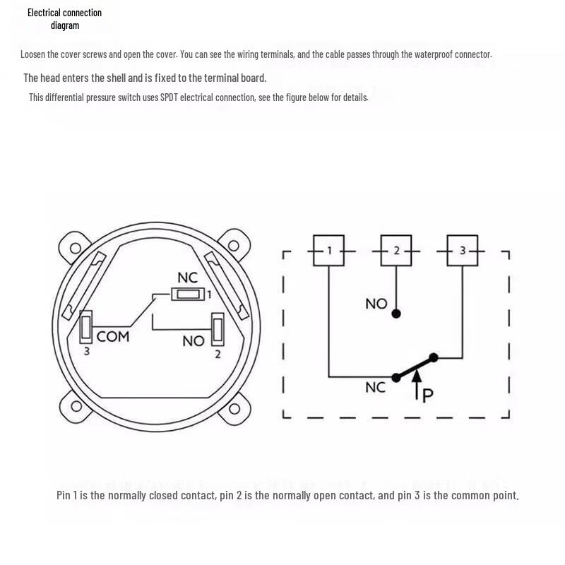 Micro Differential Pressure Switch Sensor Controller