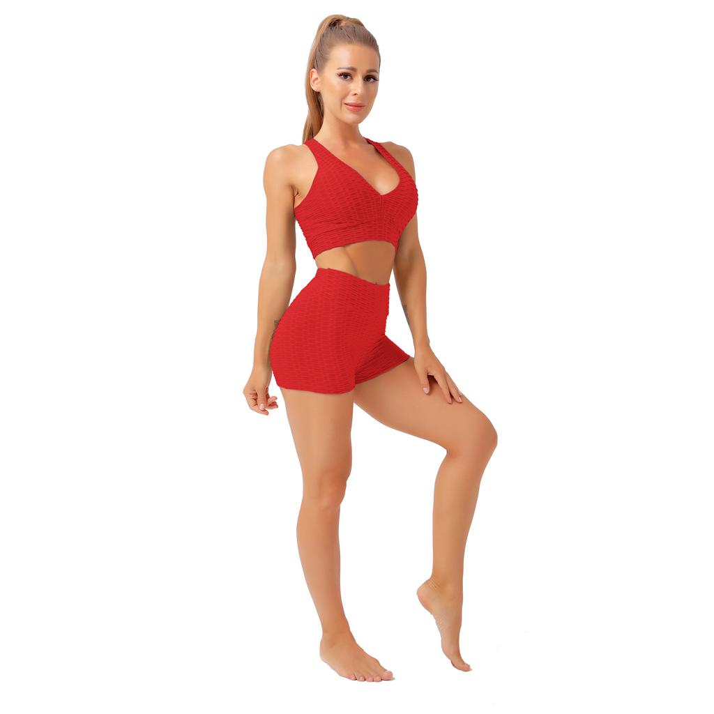 Комплект из 2 предметов для бесшовной йоги, одежда для тренировок, спортивная одежда для фитнеса, спортивный комплект, спортивный комплект, женские спортивные бюстгальтеры, шорты для йоги, женская одежда для спортзала