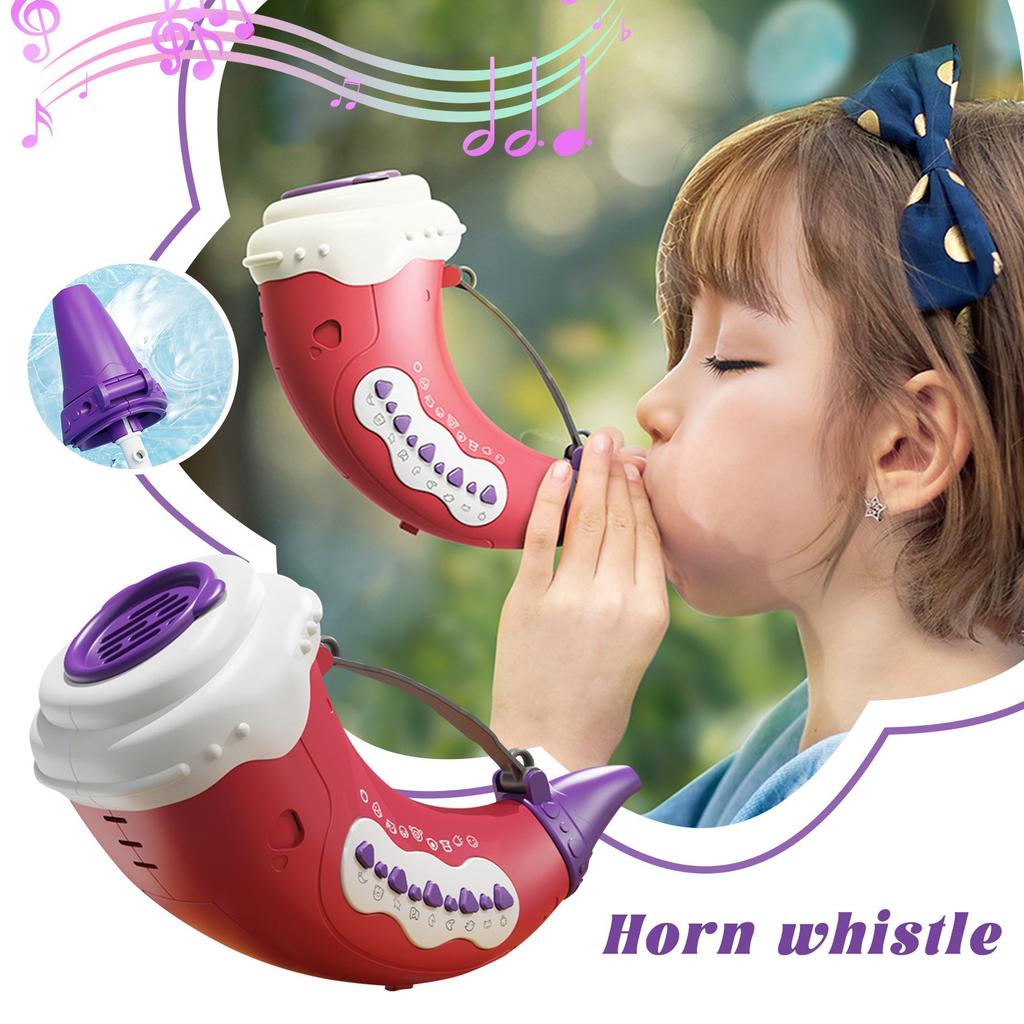 Animal Caller Toys Horn Toys Outdoor Animal Callers Children's Capacity Toys 2 Modes 5 Lights Horn Gifts For Kids(Yellow)