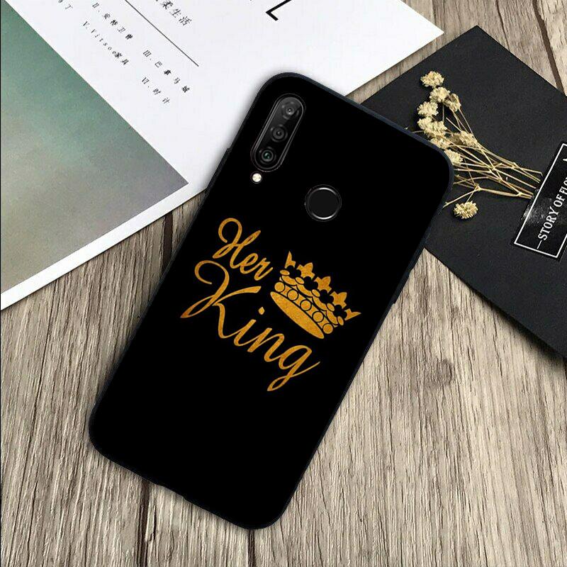 Король Королева Пара Влюбленные Для Huawei Nova 11 9 10 SE Y70 Y60 Y90 Y61 Y91 Y73 Y72 12i 11i 8i P30 P40 Lite P60 Pro Чехол