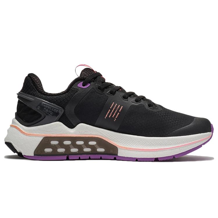 Li Ning Furious Rider 5.0 Технология BOOM Низкие беговые кроссовки Женские Черно-фиолетовые ARZR002-11