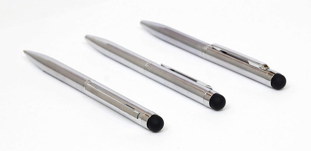 Тонкий пенал из воловьей кожи красно-коричневый набор для смартфона сенсорная короткая металлическая вращающаяся шариковая ручка ASCR-9A094A