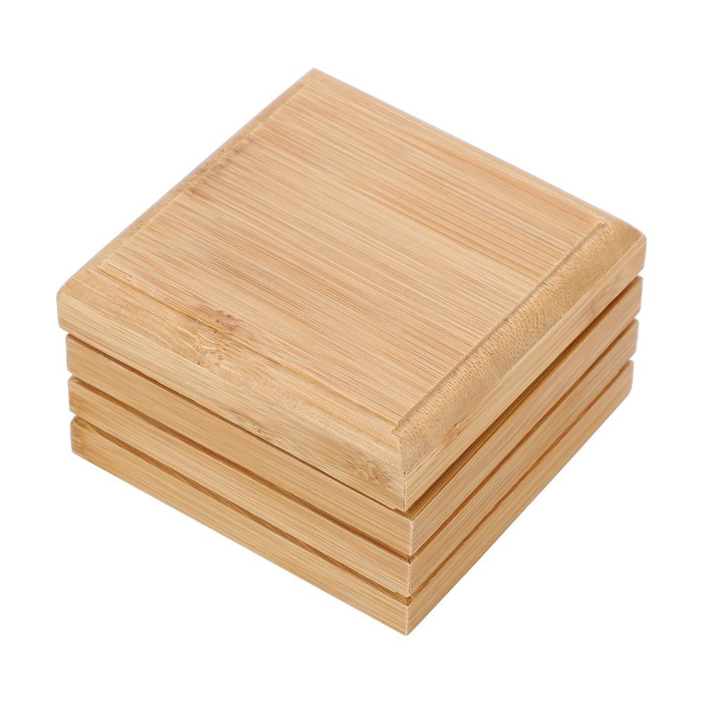 Bamboo Soap Case Wooden Color Soap Tray Extend Soap Life Soap Dish Bathroom Organizer