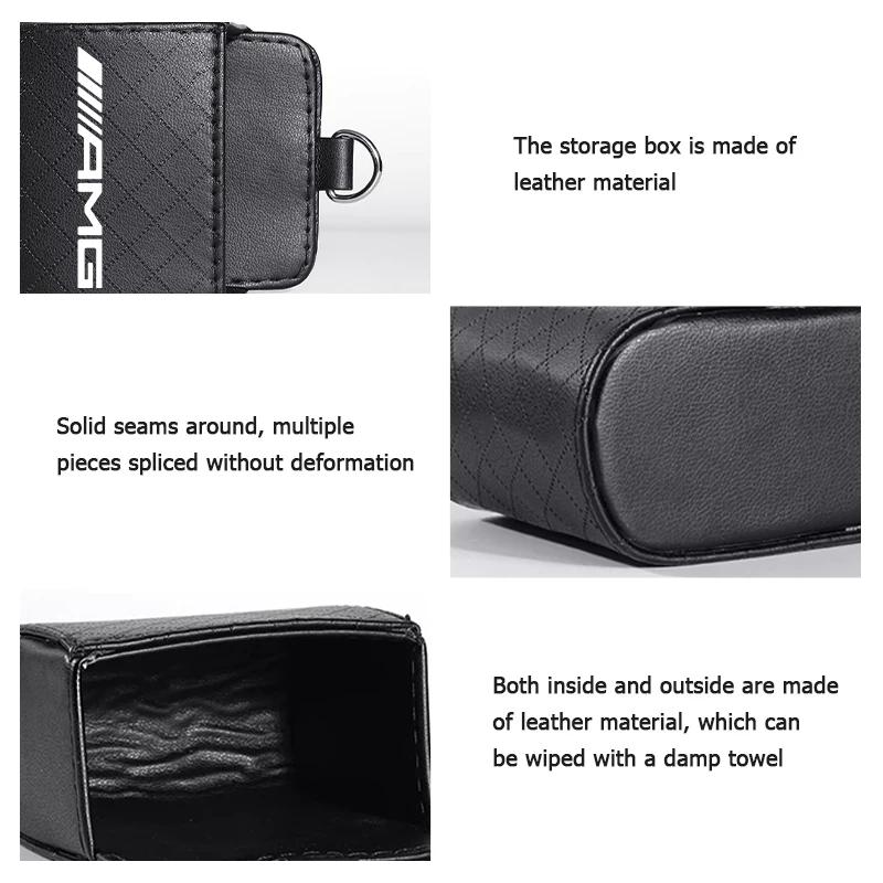 Universal Car Air Vent Organizer Box Storage Bag Phone Holder For Mercedes Benz AMG C180 C300 W124 W176 W177 C200 C260 GLC CLE