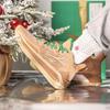 Баскетбольные кроссовки LiNing Blade 3 Christmas Theme, легкие, дышащие, амортизирующие, средней высоты, мужские, светло-коричневые, ABAS091-5