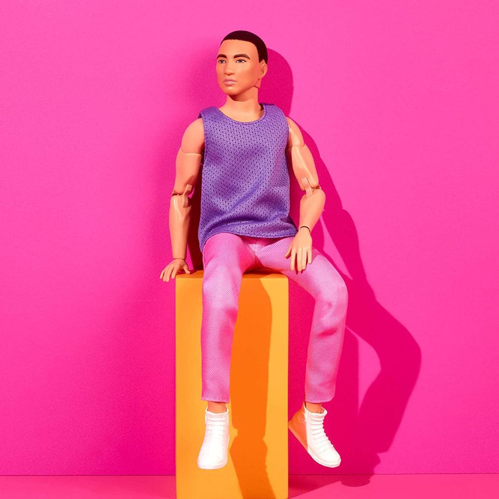 Фирменные образы Барби с азиатским лицом, кукла Кен, фиолетовые сетчатые топы, образы Барби, кукла Кен #17 [Предмет]