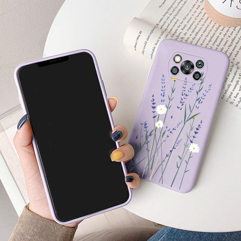 Чехол для Poco X3 Pro Pocox3 X 3 NFC Милое Сердечко Цветок Задняя Крышка Мягкий Силикон Матовый Защитный Funda Для Xiaomi Poco X3 Pro Сумка