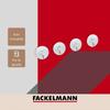 Набор из 4 прозрачных настенных крючков на присосках Fackelmann Tecno ref. 61136