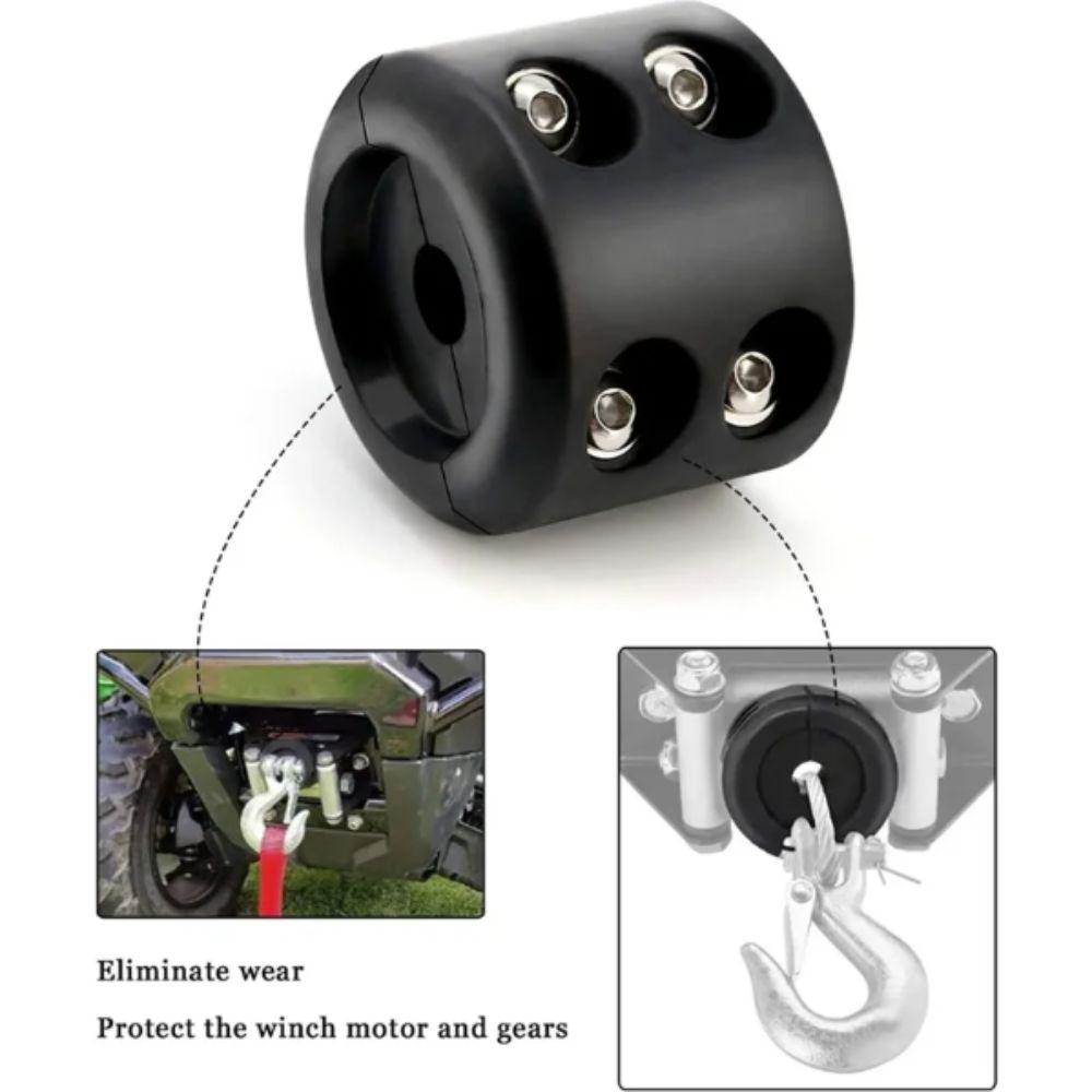 Rubber Material Rope Hook Black Color Heavy Duty Vehicle Accessory Waterproof ATV Use