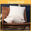 Pillowcase Only Luxurious Plush Square Cushion Cover For Sofa And Living Room With Invisible Zipper