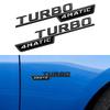 2pcs TURBO 4MATIC Fender Sticker Front Door Side Sticker for Brabus Mercedes Benz AMG Maybach A/C/E/S Brabus Sticker Christmas