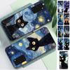 Чехол для телефона «Звездное небо с котом» для Samsung S 9 10 20 21 22 23 30 23 24 Plus Lite Ultra FE S10lite Fundas