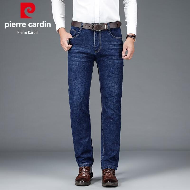 Pierre Cardin Мужские весенние прямые свободные эластичные джинсы