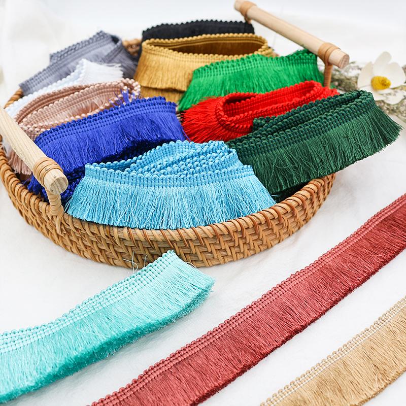 5 ярдов(4,5 метра)/лот 2,8 см в ширину дешевые утолщенные кисточки отделка полиэстер занавеска/подушка отделка серьги/сумка декоративная кружевная бахрома шитье