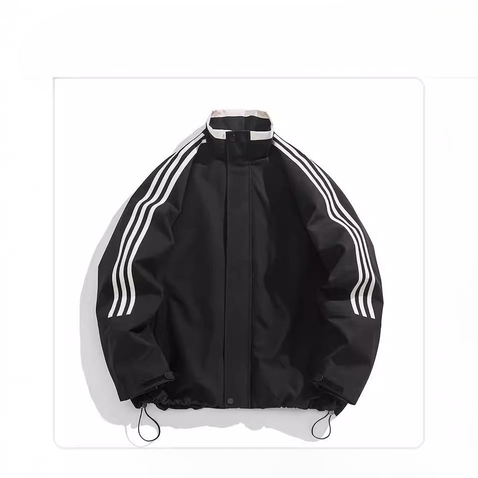 Autumn Outdoor Sports Waterproof Jacket Men's and Women's Same Versatile Three-bar Stand-up Collar Jacket