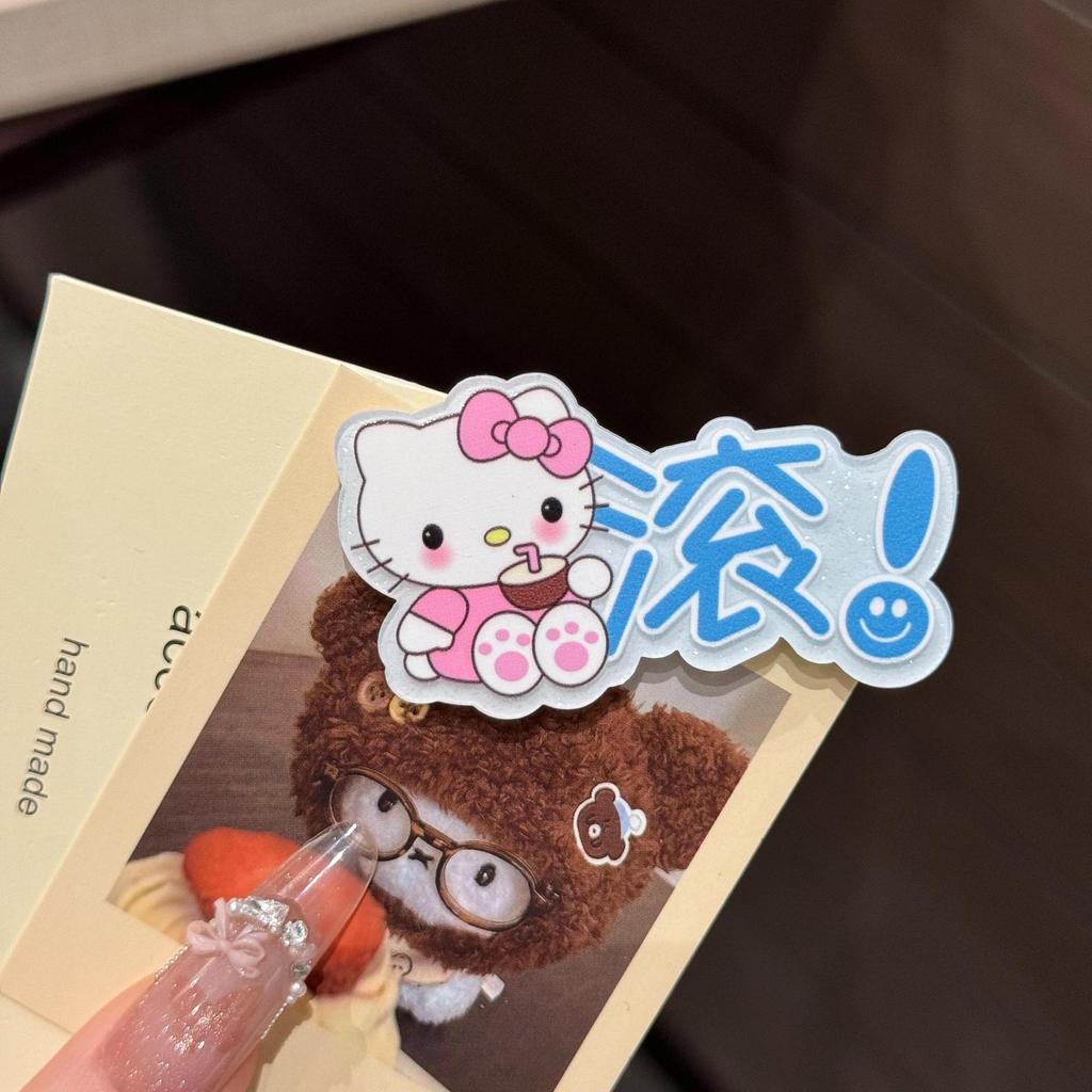 Очаровательная заколка для волос "Конфетный котик" - Милый японский аксессуар-уточка для девочек